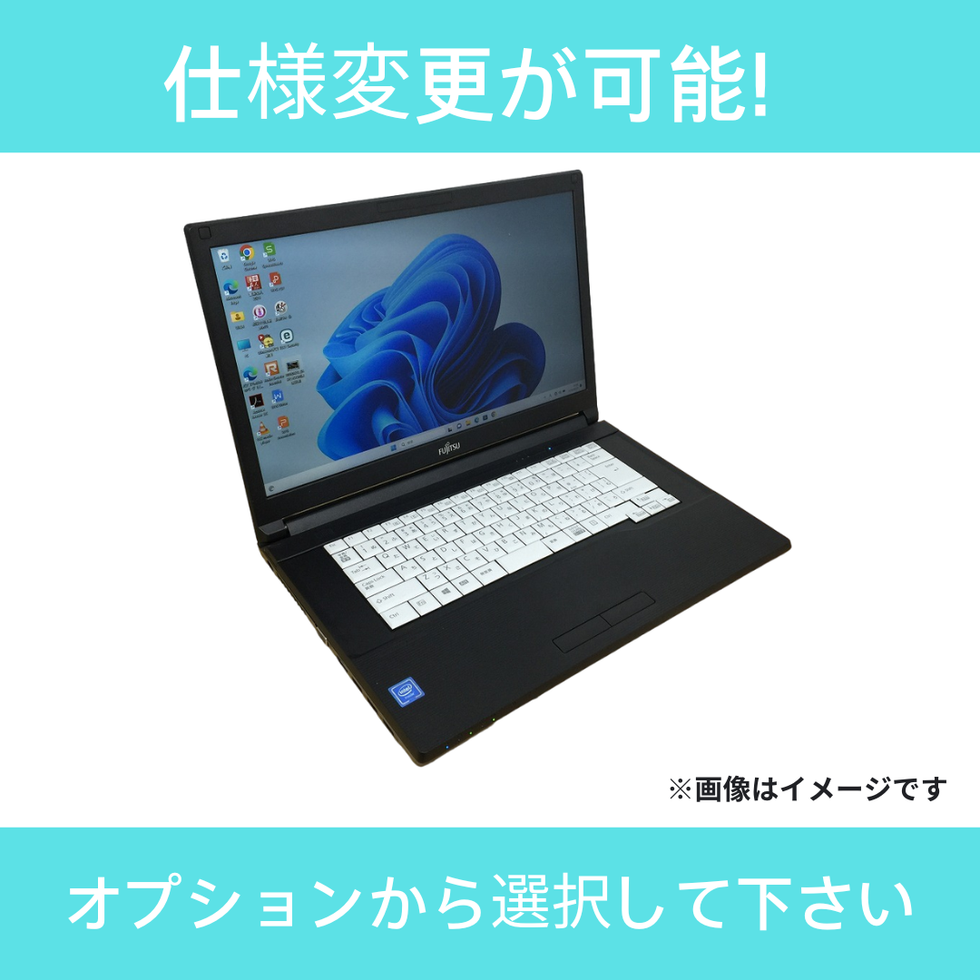 【Bランク】 LIFEBOOK A579/B Core i5-8365U/8GB/ｽﾄﾚｰｼﾞ無 -/15.6/-