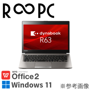 【R∞PC 青】dynabook R63/M　Core i5 8250U/16GB/500GB/13.3/Windows11 Pro